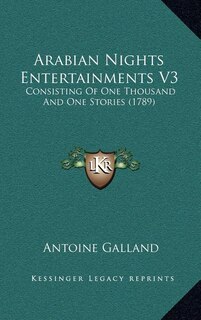 Couverture_Arabian Nights Entertainments V3