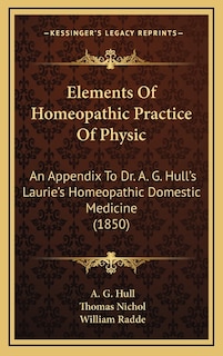 Front cover_Elements Of Homeopathic Practice Of Physic
