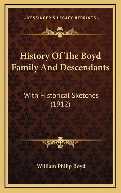 Front cover_History Of The Boyd Family And Descendants