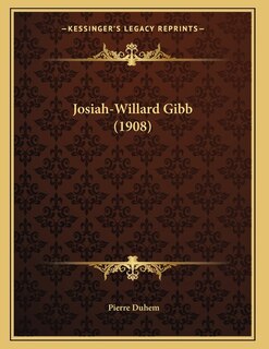 Front cover_Josiah-Willard Gibb (1908)