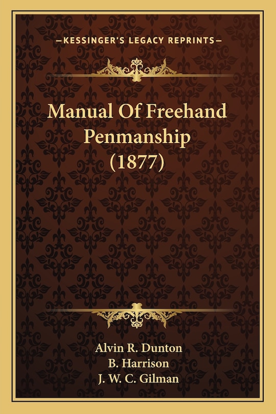 Front cover_Manual Of Freehand Penmanship (1877)