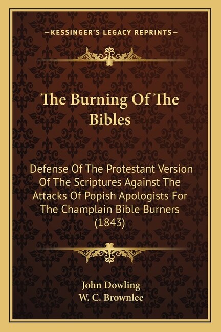 Front cover_The Burning Of The Bibles