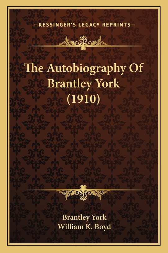 Front cover_The Autobiography Of Brantley York (1910)