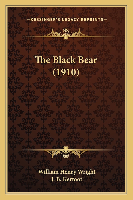 Front cover_The Black Bear (1910)