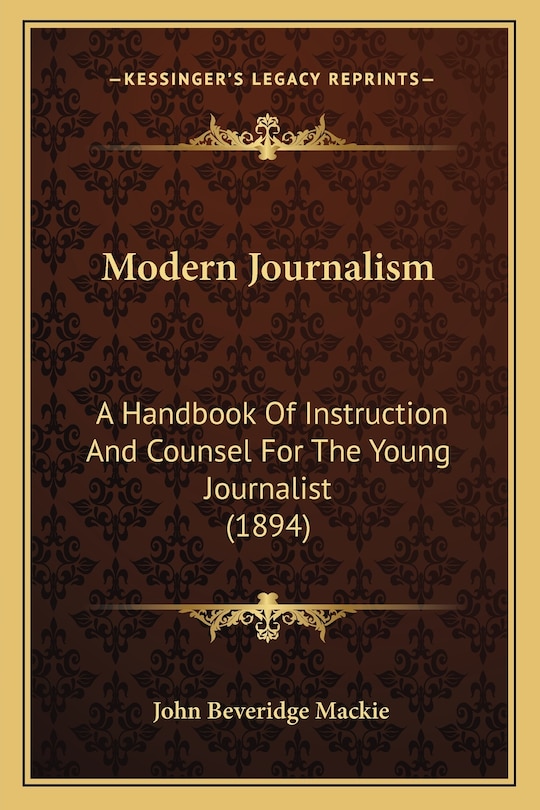 Front cover_Modern Journalism