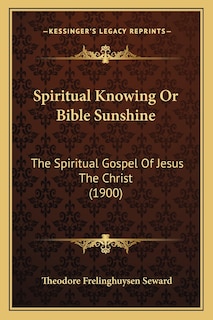 Front cover_Spiritual Knowing Or Bible Sunshine