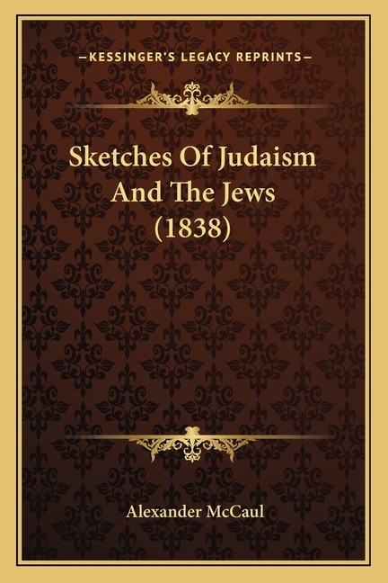 Front cover_Sketches Of Judaism And The Jews (1838)