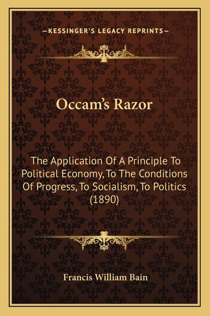 Front cover_OCCAM's Razor