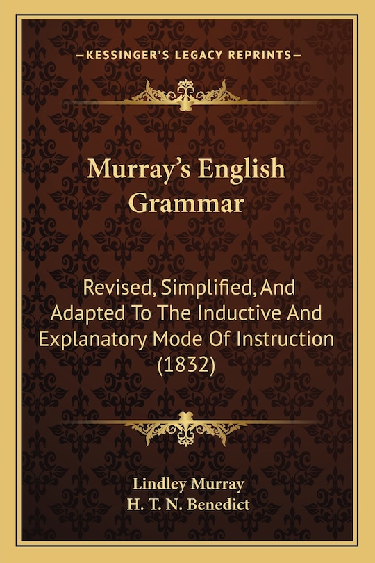 Couverture_Murray's English Grammar