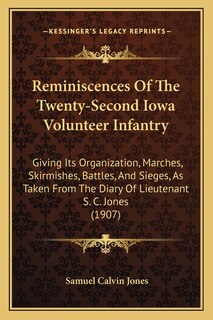 Couverture_Reminiscences Of The Twenty-Second Iowa Volunteer Infantry