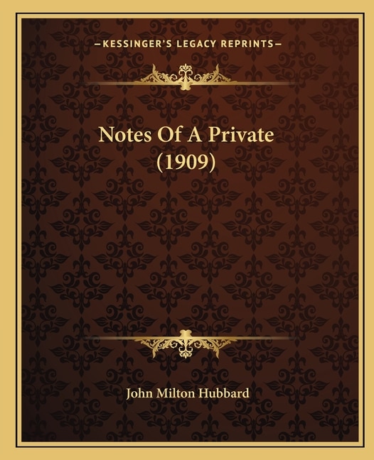 Couverture_Notes Of A Private (1909)