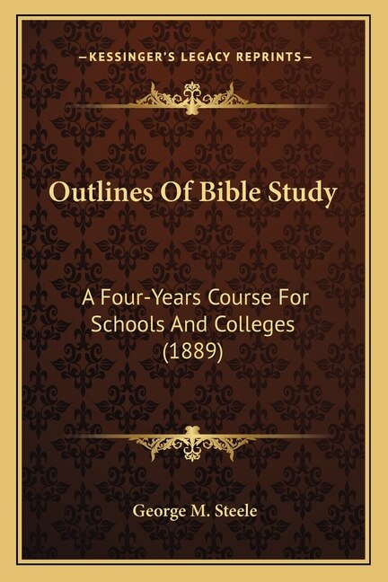 Front cover_Outlines Of Bible Study
