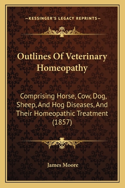 Couverture_Outlines of Veterinary Homeopathy