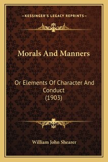 Couverture_Morals And Manners