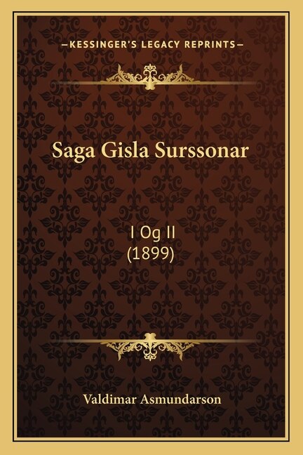 Front cover_Saga Gisla Surssonar