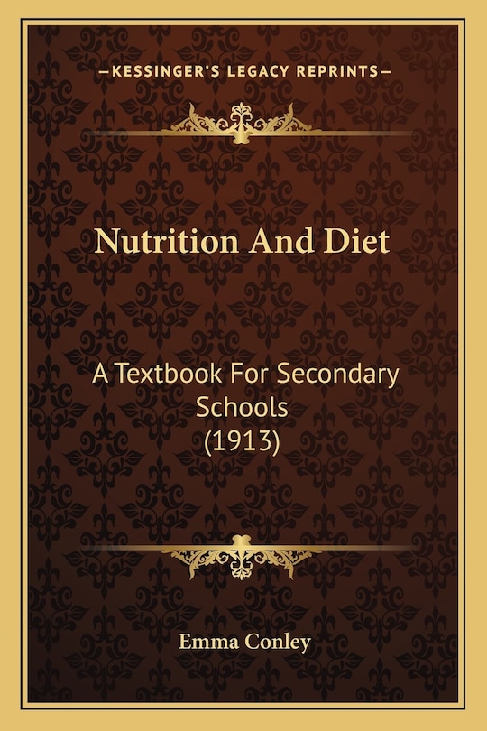 Couverture_Nutrition And Diet