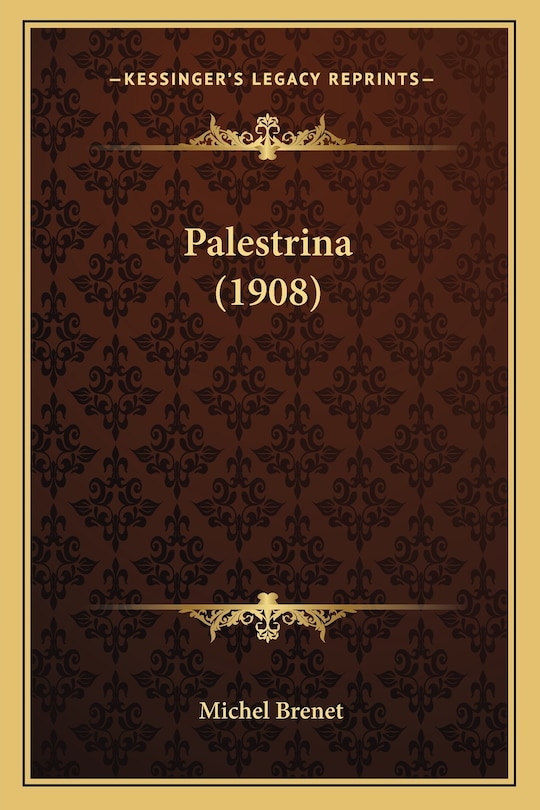 Front cover_Palestrina (1908)