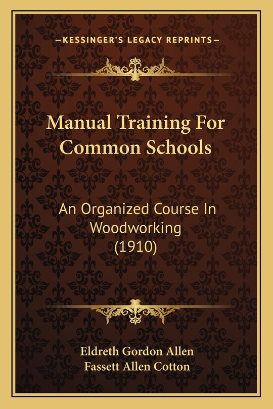 Front cover_Manual Training For Common Schools