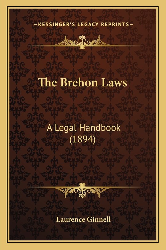 Front cover_The Brehon Laws