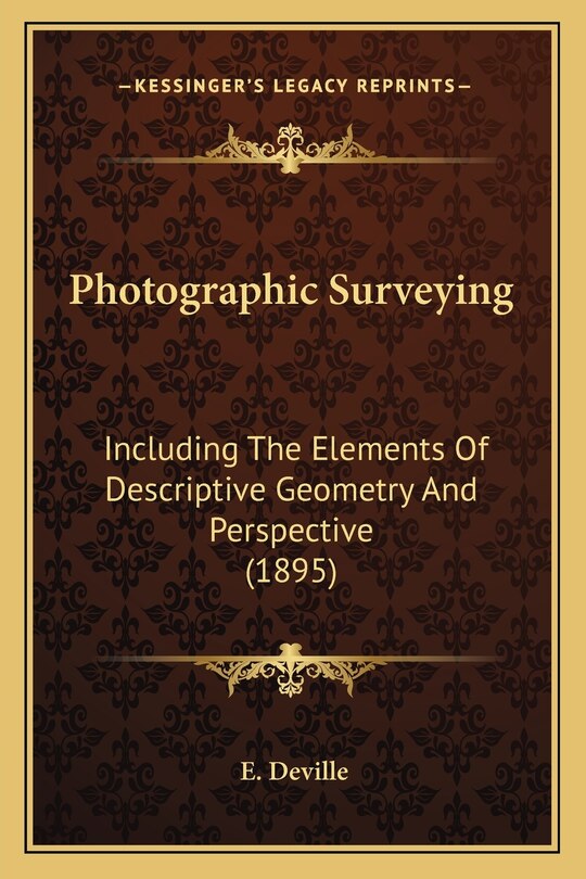 Front cover_Photographic Surveying