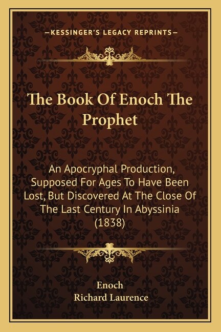 Couverture_The Book of Enoch the Prophet