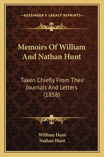 Front cover_Memoirs Of William And Nathan Hunt