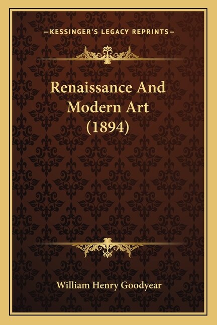 Couverture_Renaissance and Modern Art (1894)