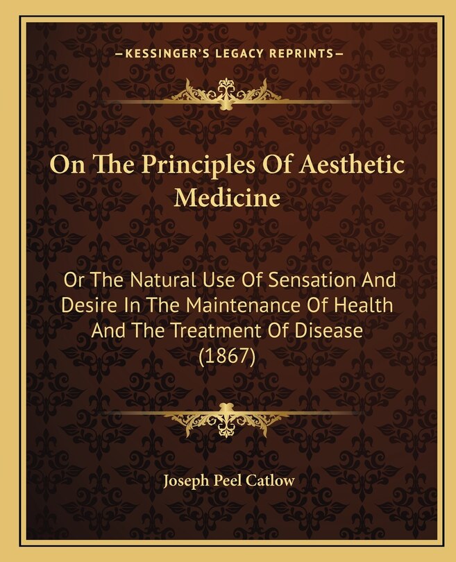 Front cover_On The Principles Of Aesthetic Medicine