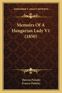 Couverture_Memoirs Of A Hungarian Lady V1 (1850)