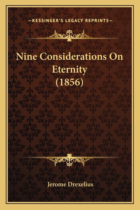 Front cover_Nine Considerations On Eternity (1856)