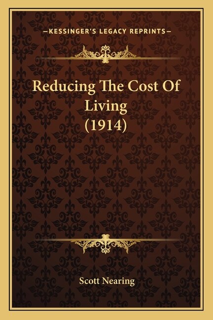 Front cover_Reducing The Cost Of Living (1914)