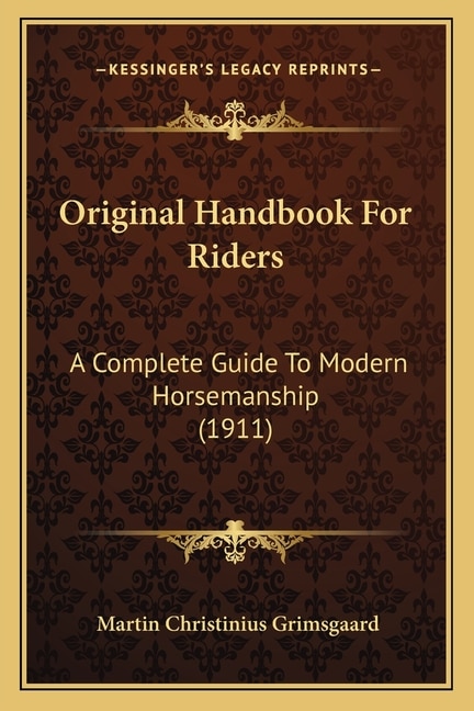 Couverture_Original Handbook For Riders