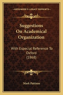 Couverture_Suggestions on Academical Organization