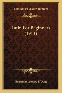 Front cover_Latin For Beginners (1911)