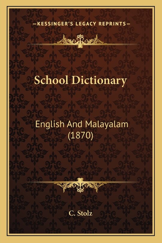Front cover_School Dictionary