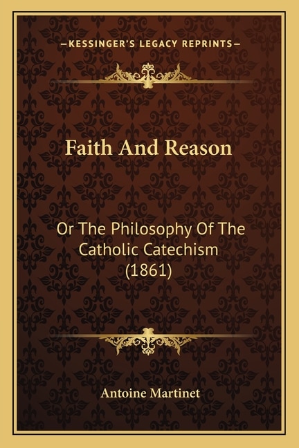 Front cover_Faith And Reason