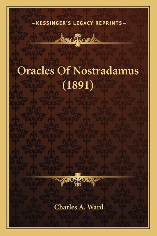 Front cover_Oracles Of Nostradamus (1891)