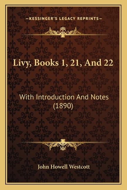 Couverture_Livy, Books 1, 21, And 22