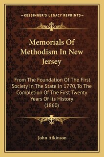 Front cover_Memorials Of Methodism In New Jersey