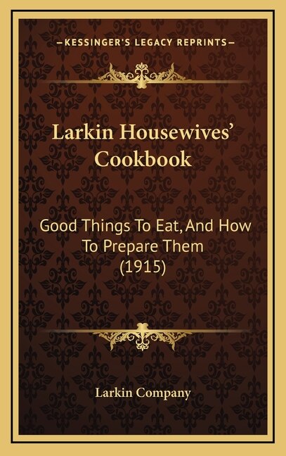 Front cover_Larkin Housewives' Cookbook