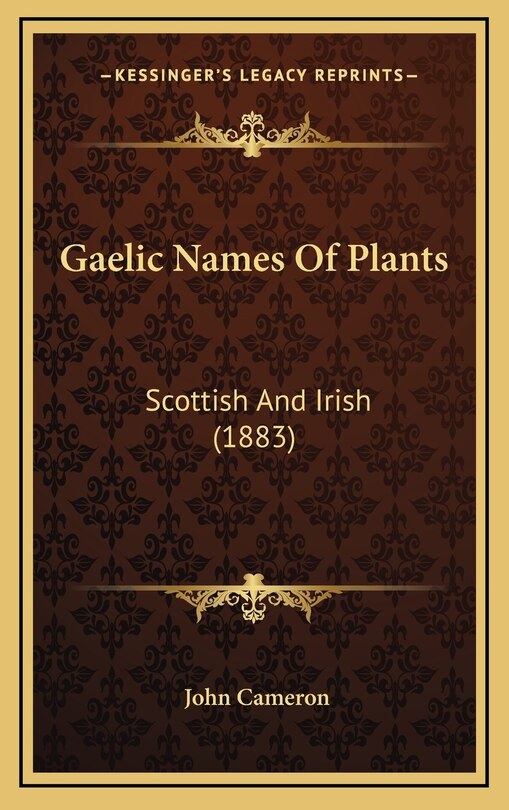 Couverture_Gaelic Names Of Plants
