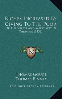 Front cover_Riches Increased by Giving to the Poor