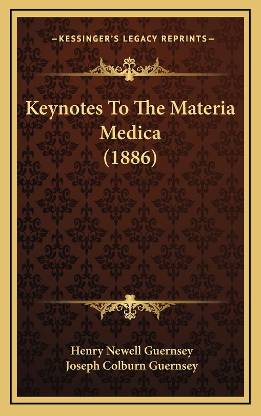Couverture_Keynotes to the Materia Medica (1886)
