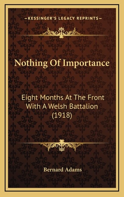 Couverture_Nothing Of Importance