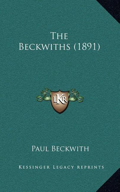Front cover_The Beckwiths (1891)
