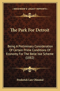 Front cover_The Park For Detroit