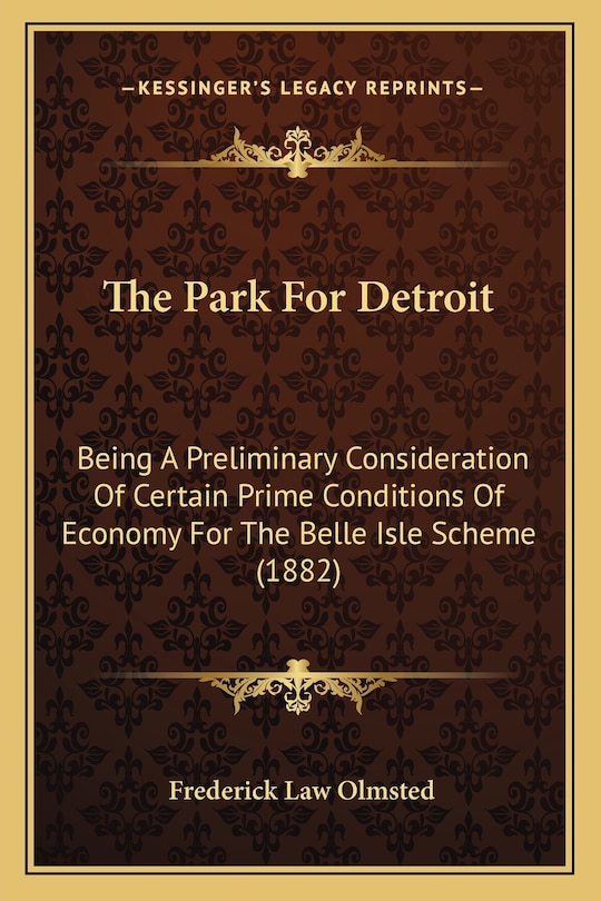 Front cover_The Park For Detroit