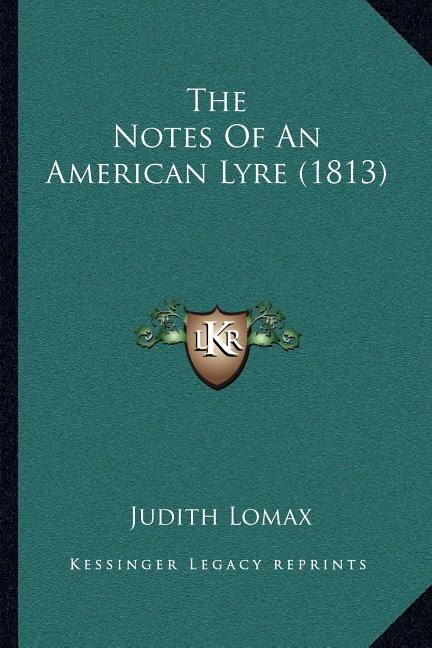 Front cover_The Notes Of An American Lyre (1813)