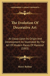 Front cover_The Evolution Of Decorative Art