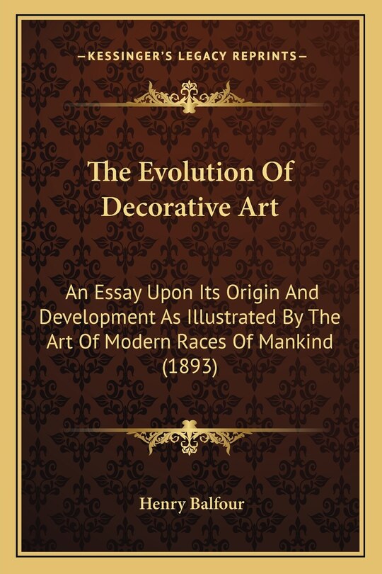 Front cover_The Evolution Of Decorative Art